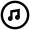 Music Notes Icon from Atlas Line Set