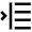 Align Left Indent Icon from Atlas Line Set