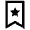 Bookmark Star Icon from Atlas Line Set
