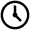 Clock Time Icon from Atlas Line Set