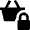 Shopping Basket Lock Icon from Nova Solid Set