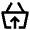 Shopping Basket Remove Takeout Icon from Nova Line Set