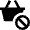Shopping Basket Restrict Icon from Nova Solid Set