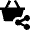 Shopping Basket Share Icon from Nova Solid Set