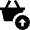 Shopping Basket Upload Icon from Nova Solid Set