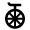 Bicycle Unicycle Icon from Nova Solid Set