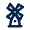 Dutch Windmill Line Icon from Mingcute Line Set