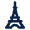 Eiffel Tower Line Icon from Mingcute Line Set
