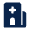 Hospital Fill Icon from Mingcute Fill Set