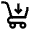 Arrow Down Shopping Cart Icon from Atlas Line Set