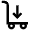 Arrow Down Trolley Icon from Atlas Line Set