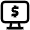 Dollar Monitor Icon from Atlas Line Set
