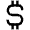Dollar Sign Icon from Atlas Line Set