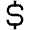 Dollar Sign Money Icon from Atlas Line Set