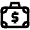 Dollar Suitcase Icon from Atlas Line Set