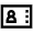 Identification Card Icon from Atlas Line Set