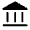Account Balance Fill Icon from Rounded Fill - Material Symbols Set