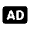 Advertisement Fill Icon from Rounded Fill - Material Pro Set