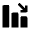 Bar Chart Decrease Fill Icon from Outlined Fill - Material Pro Set
