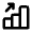 Bar Chart Increase Icon from Rounded Line - Material Pro Set