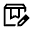 Box Edit Icon from Sharp Line - Material Symbols Set