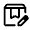 Box Edit Icon from Rounded Line - Material Symbols Set