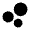 Bubble Chart Fill Icon from Outlined Fill - Material Pro Set