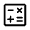 Calculate Icon from Rounded Line - Material Symbols Set