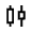 Candlestick Chart Icon from Sharp Line - Material Symbols Set