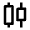 Candlestick Chart Icon from Outlined Line - Material Pro Set