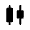 Candlestick Chart Fill Icon from Rounded Fill - Material Symbols Set