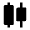 Candlestick Chart Fill Icon from Outlined Fill - Material Pro Set