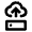Cloud Server Upload Icon from Outlined Line - Material Pro Set