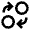 Coin Swap Icon from Outlined Line - Material Pro Set