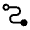 Conversion Path Icon from Sharp Line - Material Symbols Set