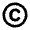 Copyright Icon from Rounded Line - Material Pro Free Set