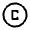 Copyright Icon from Rounded Line - Material Symbols Set
