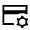 Credit Card Gear Icon from Sharp Line - Material Symbols Set