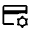 Credit Card Gear Icon from Rounded Line - Material Symbols Set