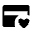 Credit Card Heart Fill Icon from Outlined Fill - Material Symbols Set
