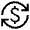 Currency Exchange Icon from Sharp Line - Material Symbols Set