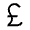 Currency Pound Icon from Outlined Line - Material Symbols Set