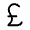 Currency Pound Icon from Rounded Line - Material Symbols Set