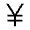 Currency Yen Icon from Outlined Line - Material Symbols Set