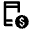 Mobile Payment Coin Icon from Outlined Line - Material Pro Free Set