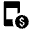 Mobile Payment Coin Fill Icon from Outlined Fill - Material Pro Free Set