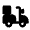 Motorcycle Delivery Fill Icon from Rounded Fill - Material Pro Free Set