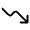 Course Down Icon from Solar Bold Set
