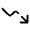 Course Down Icon from Solar Broken Set