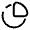 Pie Chart Icon from Solar Broken Set